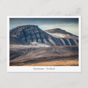 Spitsbergen Svalbard liggande foto Vykort