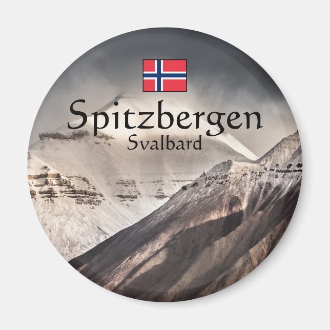 Spitsbergen Svalbard Magnet (Framsidan)