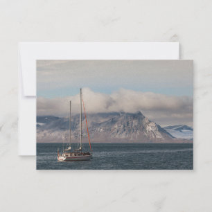 Spitsbergen Svalbard-segelbåtskort