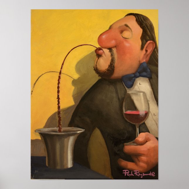 Spittande-Sommelier Poster (Framsidan)