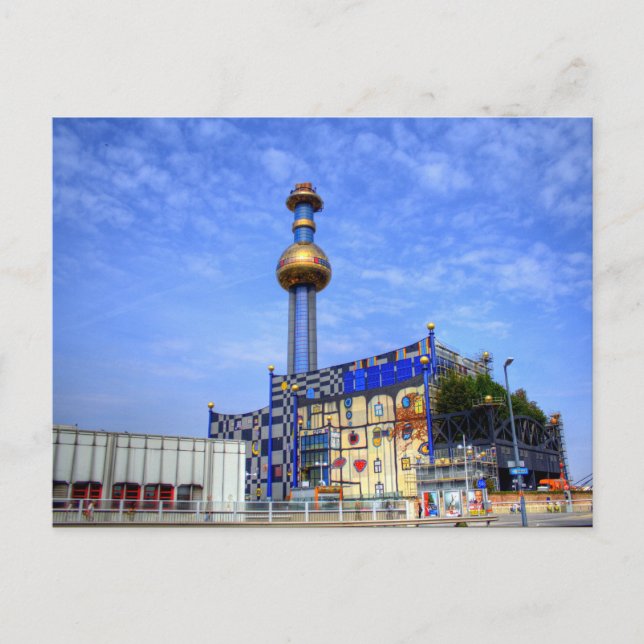 Spittelau slösar förbränningsanläggning vykort (Framsida)