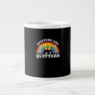Spitters är kvartsparter. Olämplig Edgy Vuxen Hum Jumbo Mugg