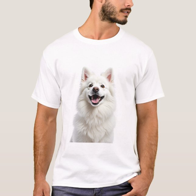 Spitz Hund Pet Owners Gift Memorial T Shirt (Framsida)