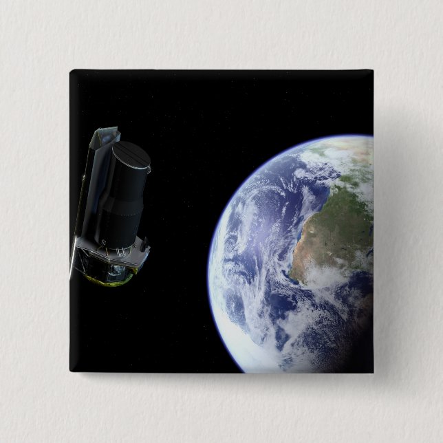 Spitzer avgår från jorden strax efter lanseringen knapp (Framsida)