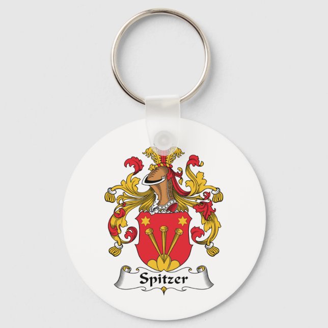 Spitzer Family Crest Nyckelring (Framsida)