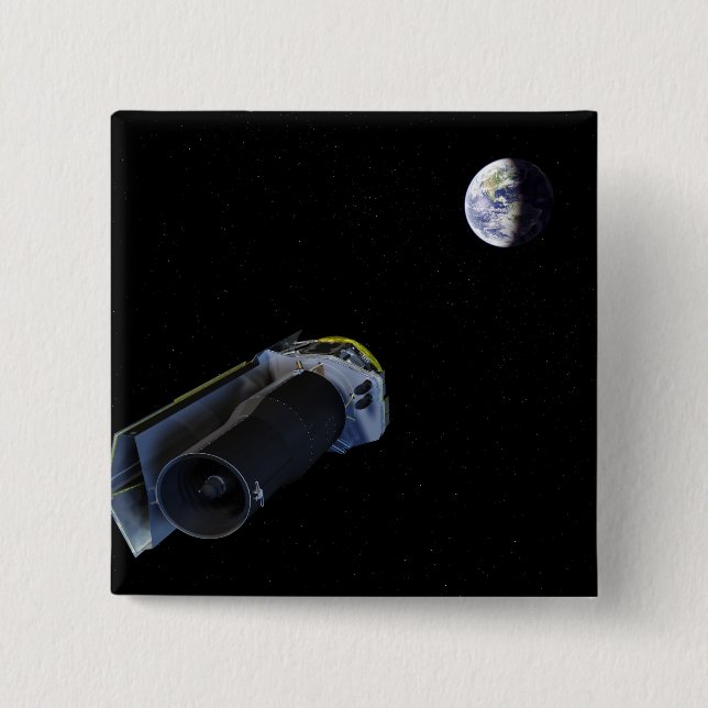 Spitzer pekar på sin antenn med hög vinst knapp (Framsida)