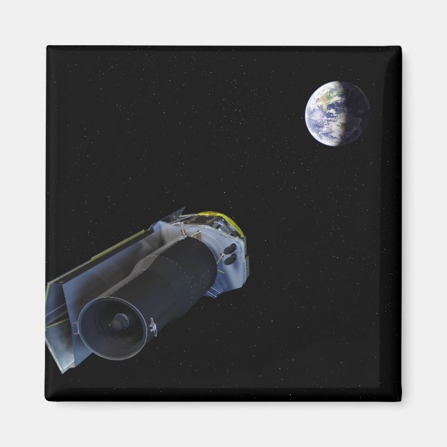 Spitzer pekar på sin antenn med hög vinst magnet (Framsidan)