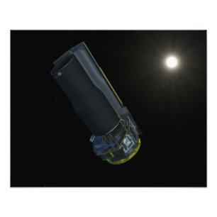 Spitzer som ses i synligt ljust fototryck
