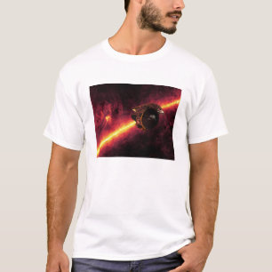Spitzer som ses mot den infraröda himmlen 2 tee shirt