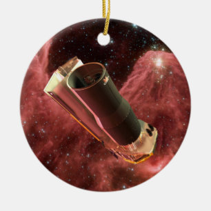 Spitzer Space Telescope-årsdag Julgransprydnad Keramik