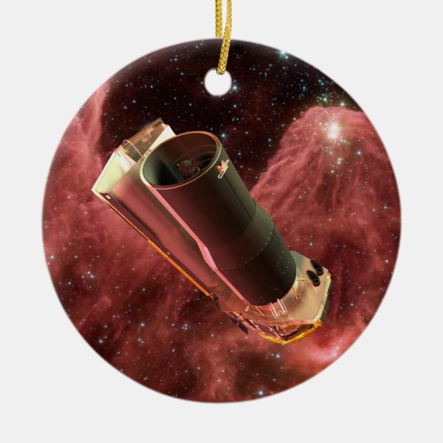 Spitzer Space Telescope-årsdag Julgransprydnad Keramik (Framsidan)