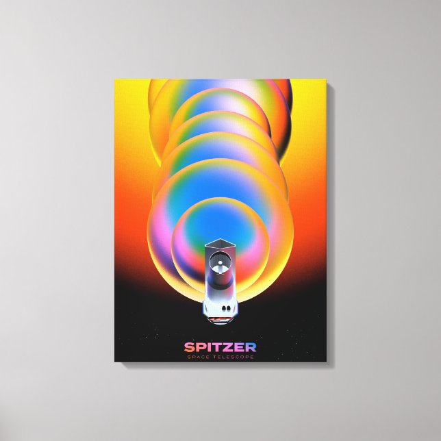 Spitzer Space Telescope Poster. Canvastryck (Framsida)