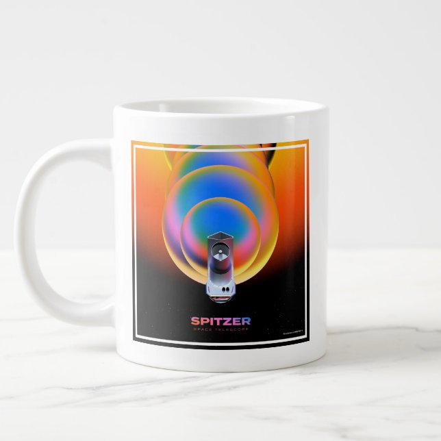 Spitzer Space Telescope Poster. Jumbo Mugg (Vänster)