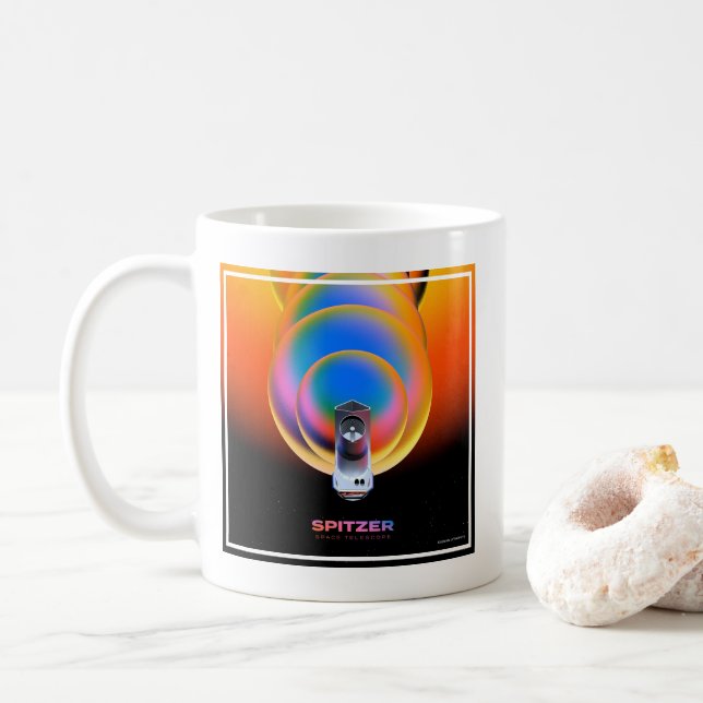 Spitzer Space Telescope Poster. Kaffemugg (Med munk)