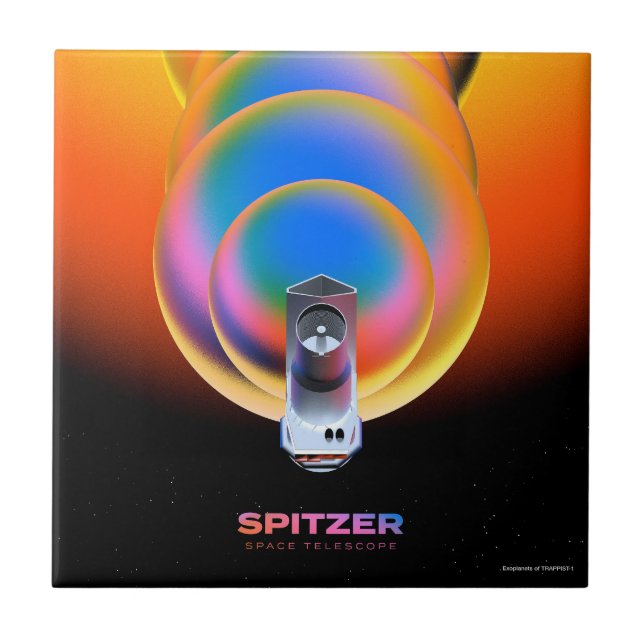 Spitzer Space Telescope Poster. Kakelplatta (Framsidan)