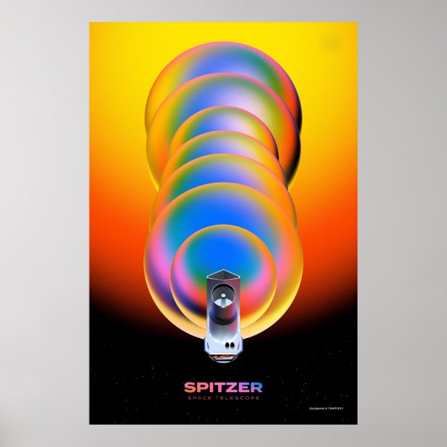 Spitzer Space Telescope Poster. Poster (Framsidan)