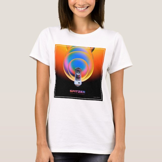 Spitzer Space Telescope Poster. T Shirt (Framsida)