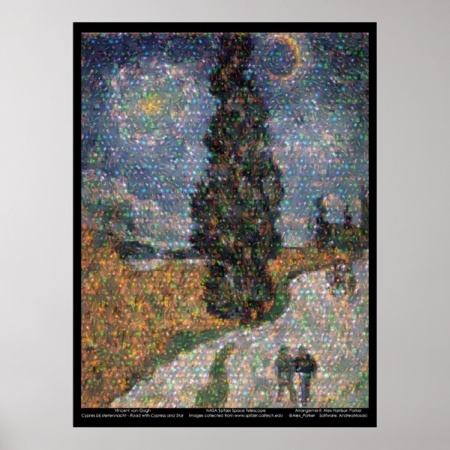 Spitzer Space Telescope / van Gogh Poster (Framsidan)
