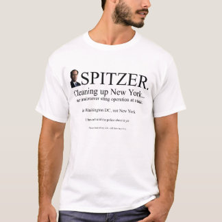 Spitzer städning upp NY T-shirt