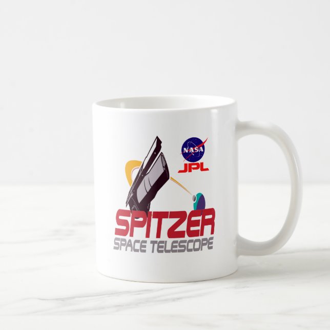 Spitzer utrymmeteleskop kaffemugg (Höger)