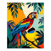 Spix's Macaw - Utdöda Wildlife Art Tribute