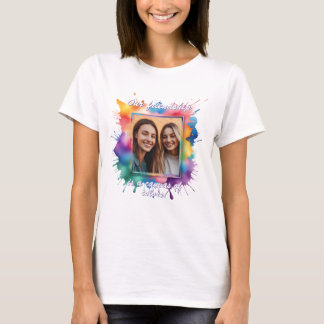 Splash-Art, Bunter Bilderrahmen mit Farbklecksen T Shirt