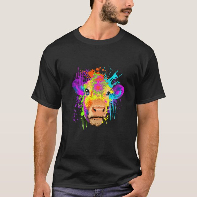 Splash Art Ko Gård Ko T Shirt (Framsida)