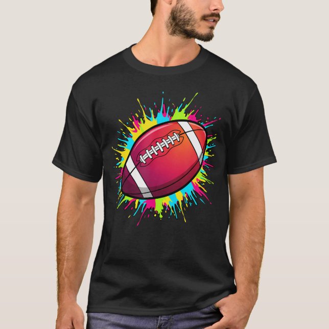 Splash Art Vintage Stadion T Shirt (Framsida)