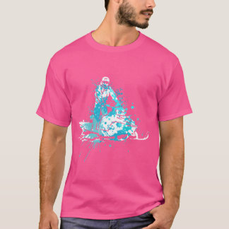 Splash Art Winter Sports Snowmobiling Snowmobile f T Shirt