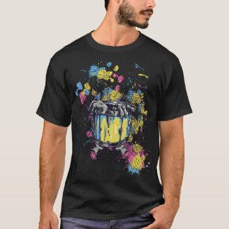Splash Drummer - Farbexplosion auf der Snare T Shirt