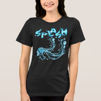 Splash! Dynamisk Vattenstänk T-Shirt