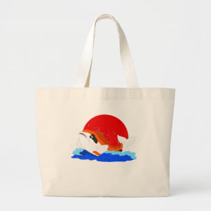 Splash Koi Tote Bag Jumbo Tygkasse