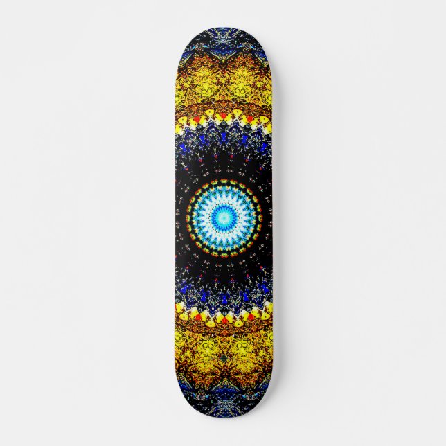 Splash Mandala Mini Skateboard Bräda 18,5 Cm (Framsida)
