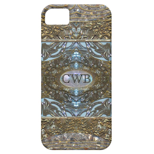 Splashforze elegantMonogram Case-Mate iPhone Skal (Baksidan)