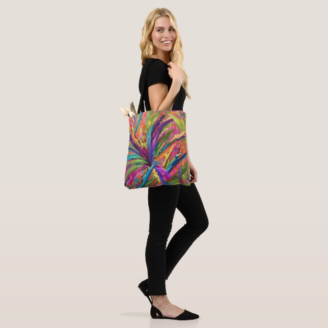 Splashy Art Tropical Vibe Tygkasse (På modell)