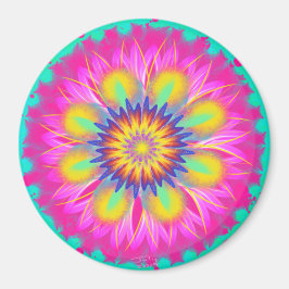 Splashy Rosa Dam by Power Flower Magnet