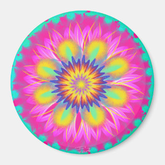 Splashy Rosa Dam by Power Flower Magnet