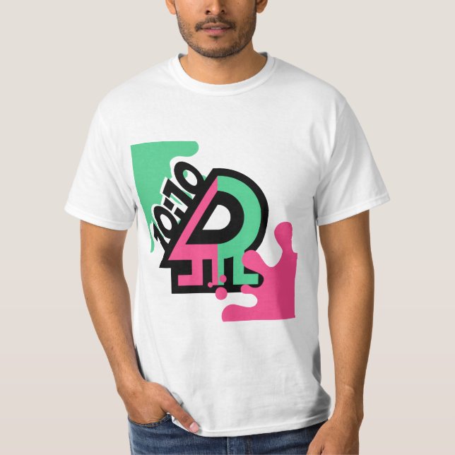 Splat färgstark t shirt (Framsida)