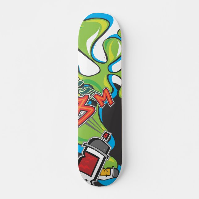 Splat grafittiSkateboard Mini Skateboard Bräda 18,7 Cm (Framsida)