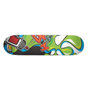 Splat grafittiSkateboard Mini Skateboard Bräda 18,7 Cm