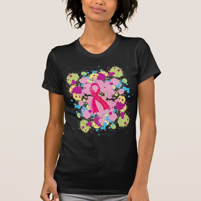 Splat rosa bandT-tröja T-shirt (Framsida)