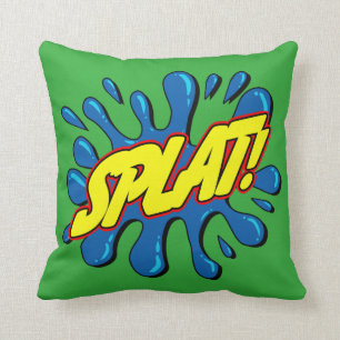 Splat - tecknaden undertecknar/kudder kudde