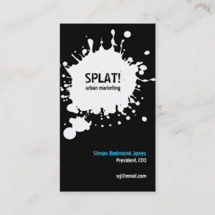 Splat! Vitvisitkort Visitkort