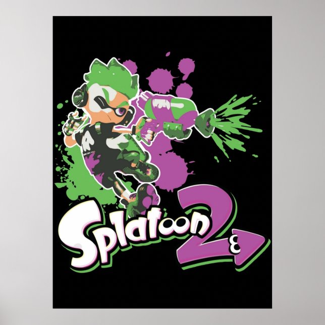 Splaton 2 Inkling Boy Poster (Framsidan)