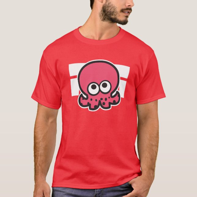 Splatoon tioarmad bläckfiskskjorta med design på t shirt (Framsida)