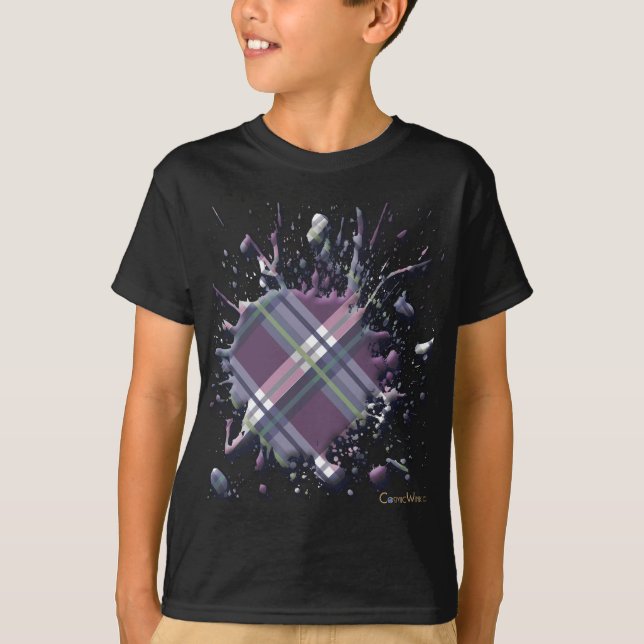 Splatter 3D i pläd, kontroller och Tartans T-shirt (Framsida)