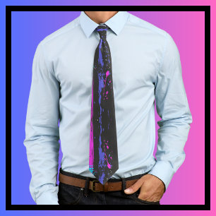 Splatter Art Lila Rosa Black Abstrakt Art Slips
