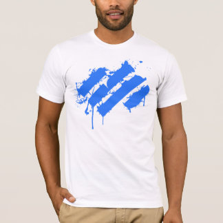 Splatter blue tee shirt
