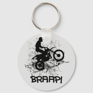 Splatter Braap för lera för biker för Nyckelring