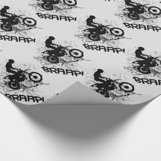 Splatter Braap för lera för biker för Presentpapper (Hörn)